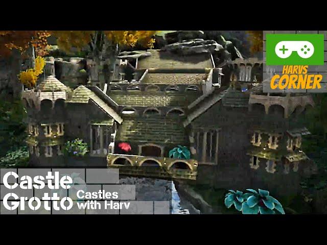 Ark Building Designs: Castle Grotto Speed Build (Valguero, CKF and Eco Garden & WonderLand Mods)