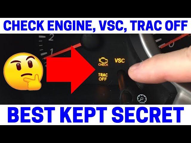 (Part 1) How To Fix Your Check Engine, VSC, Trac Off Warning Lights On