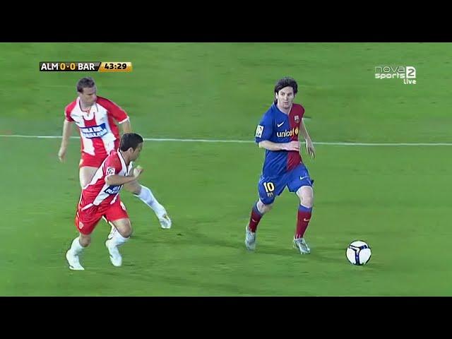 Lionel Messi vs Almeria (Away) 2008-09 English Commentary