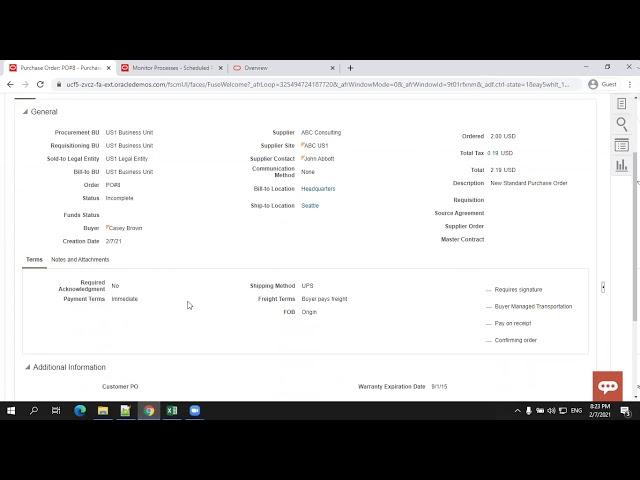 Oracle Cloud -  Purchase Order Import Using FBDI