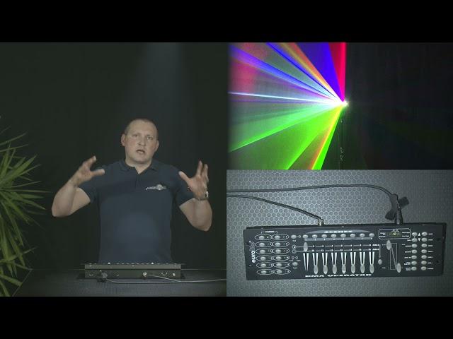 Basic LASER control with small DMX controller - example with Laserworld EL-230RGB | Laserworld