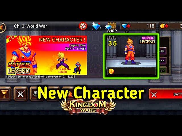 Kingdom Wars New Character Red ho (Super Legend) and Level up [GOKU] | Kingdom Wars .