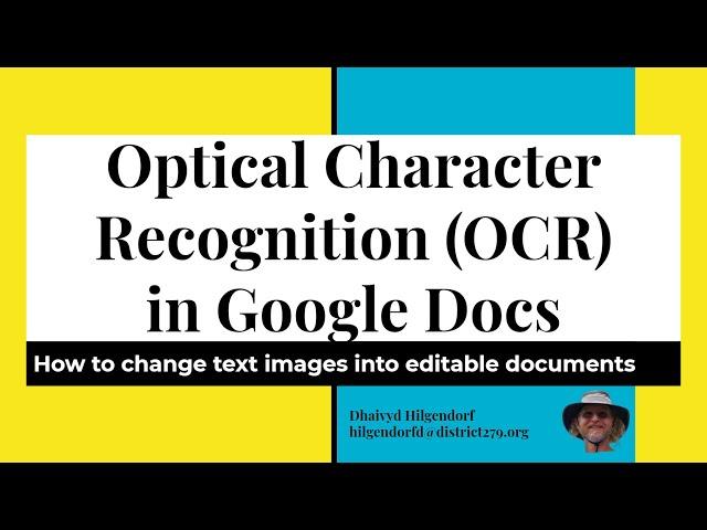 OCR in Google Drive Instructional Screencast