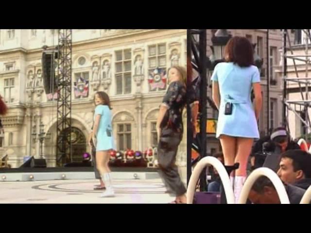 Alizée - upskirt (from both points of view) Full HD