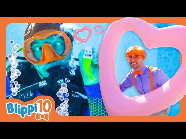 Play Fun and Games! - Blippi Top 10 | Educational Videos for Kids