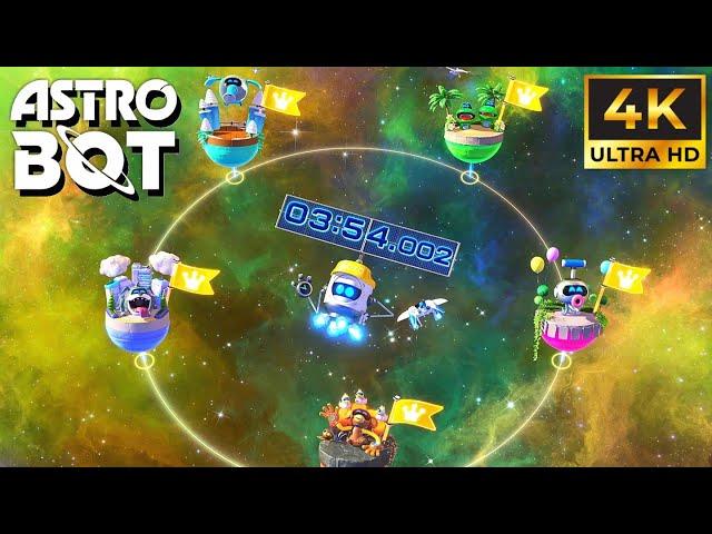 ASTRO BOT - Stellar Speedway Galaxy 100% Walkthrough (DLC) | PS5 PRO 4k 60fps