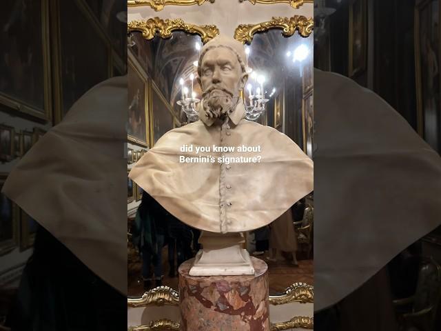 Bernini always marked his sculptures this way 🫢‍