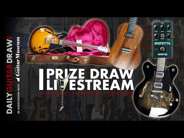 131 Gibson ES-335 & 4 more DAILY GUITAR DRAW Competition Prize Draw Live 06/06/2024 16.00 UK