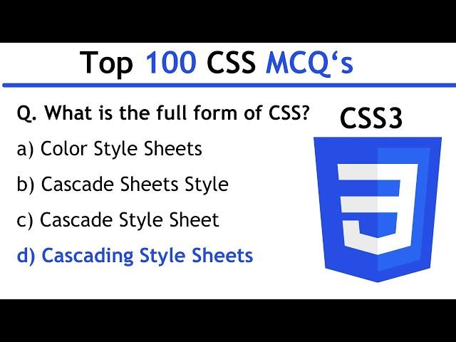 MASTER CSS in 2024 with Top 100 MCQs for Interview and Exam Success