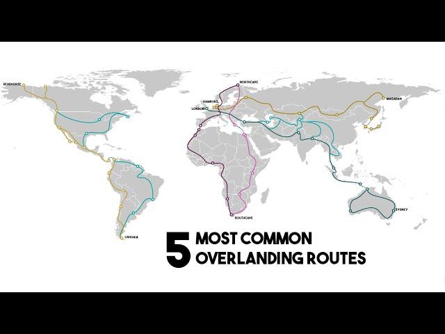 Popular Overlanding Trails for around the world trips