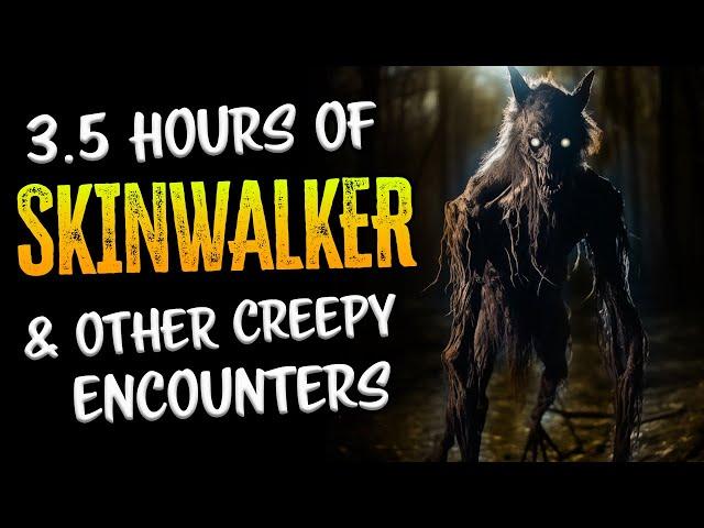 3.5 Hours of SKINWALKER & CRYPTID Scary Stories | RAIN SOUNDS | Horror Stories