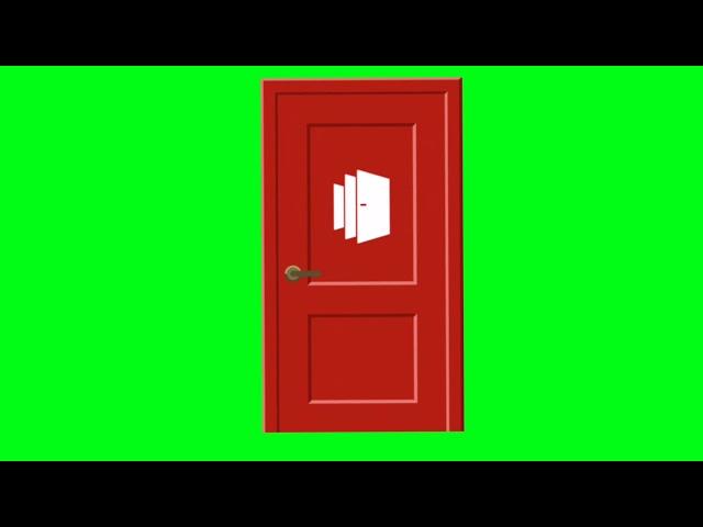 Green Screen Door Animation |Free|