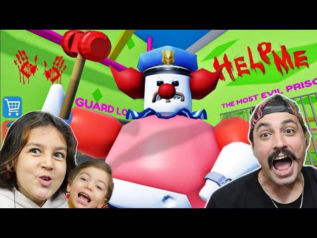 KORKUNÇ PALYAÇONUN HAPİSHANESİNDEN KAÇIYORUZ  ROBLOX CLOWN BARRY'S PRISON RUN OBBY!