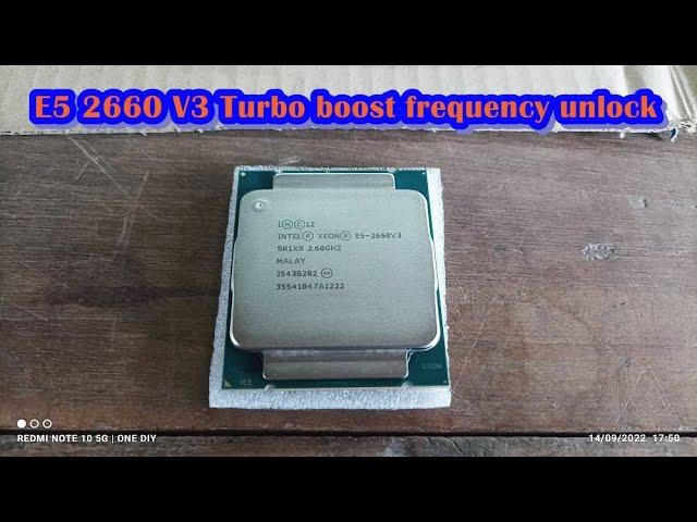 XEON E5 2660 V3 Turbo Boost Frequency Unlock CINEBENCH R15  TEST