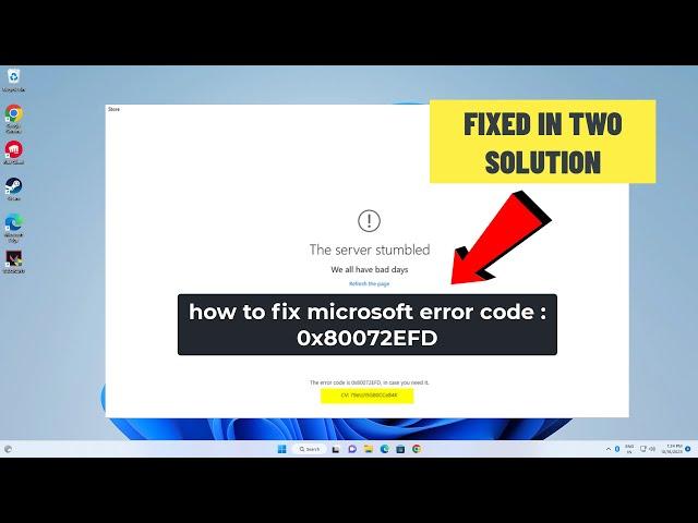 (FIXED) Microsoft error code : 0x80072EFD | Two solution | 2023