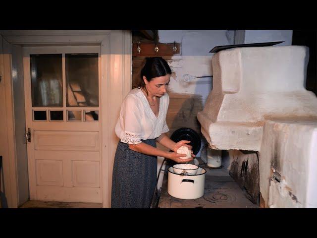 A girl who lives in the mountains all her life makes incredible cheese!