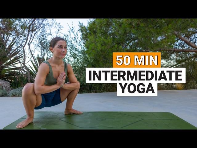 50 Min Full Body Yoga Flow | Intermediate Stretch & Flow