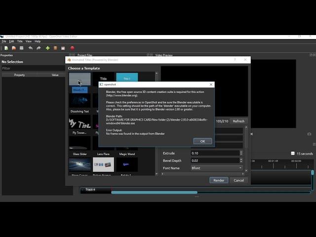 How To Fix Animated Titles Not Working (After Installing Blender) In Openshot (2021)