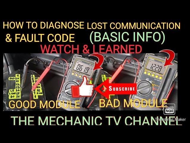 HOW TO CHECK FAULT CODE & DIAGNOSE LOST COMMUNICATION/ECM/TCM AND OTHER MODULE/BASIC INFO