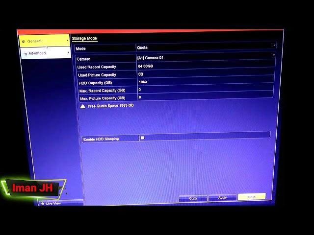 CARA FORMAT HARDISK CCTV DVR DAN NVR HIKVISION .??? By Iman JH