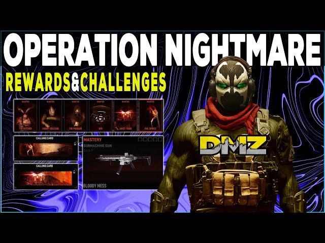 DMZ The Haunting Operation Nightmare Rewards and Challenges - MW2 Warzone