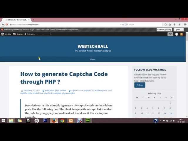 How to create captcha code in php