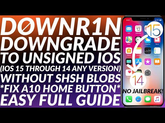 How to use downr1n & downgrade iOS 15 to 14 without SHSH Blobs/No Jailbreak | Full Guide | 2023