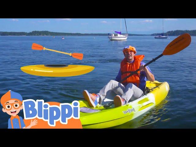 Blippi Goes Kayaking! | Learn with Blippi | Educational Videos for Kids