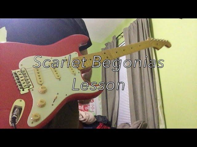 Scarlet Begonias Grateful Dead (Guitar Lesson)