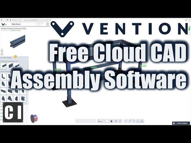 Vention: A Free Cloud Based Machine Builder CAD Software - Overview & Features