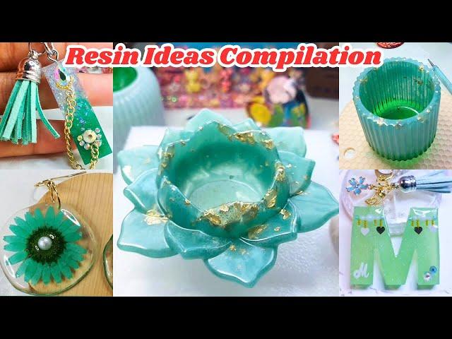 All GREEN Resin Compilation • Resin for Beginners Resin Crafts Resin Art DIY Epoxy Resin Tutorials