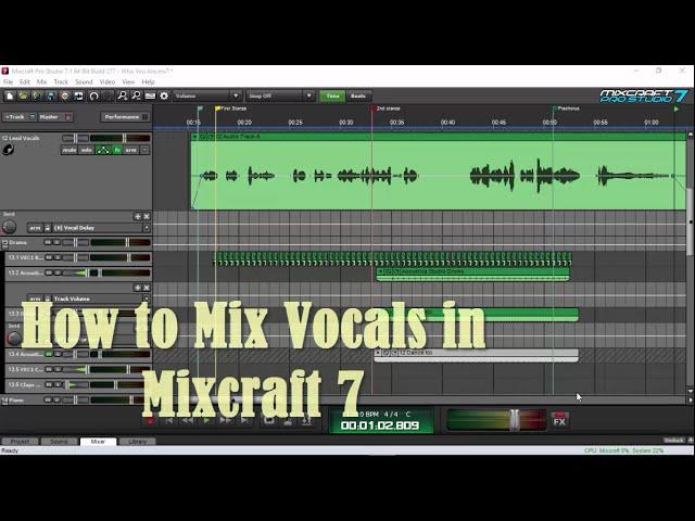 How to Mix Vocals in Mixcraft 7