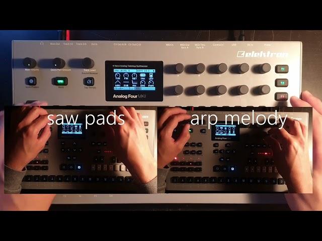 overdubbed analog four resampled on octatrack