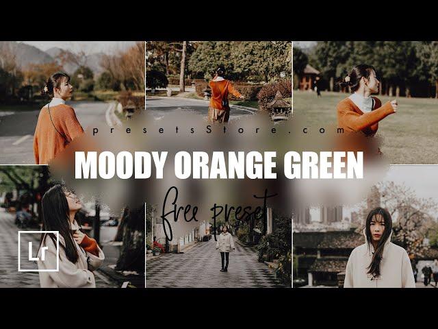 Create Photo in MOODY ORANGE GREEN style — Free Lightroom Presets | Tutorial | DNG