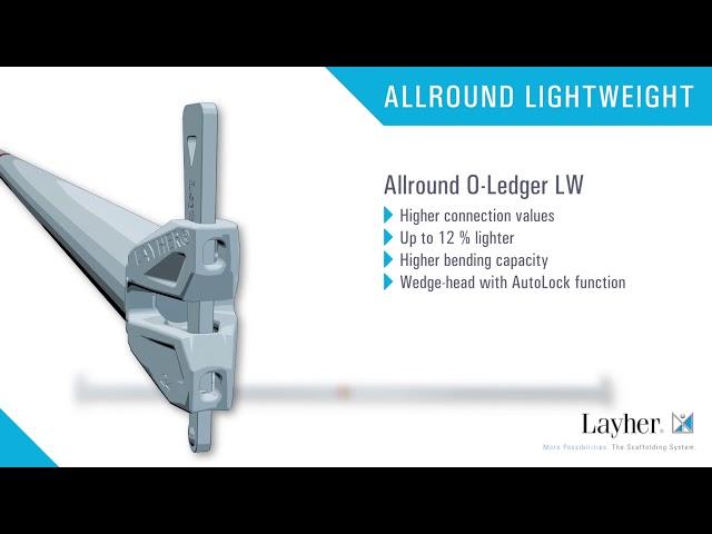 Layher Allround Scaffolding Lightweight - The new generation