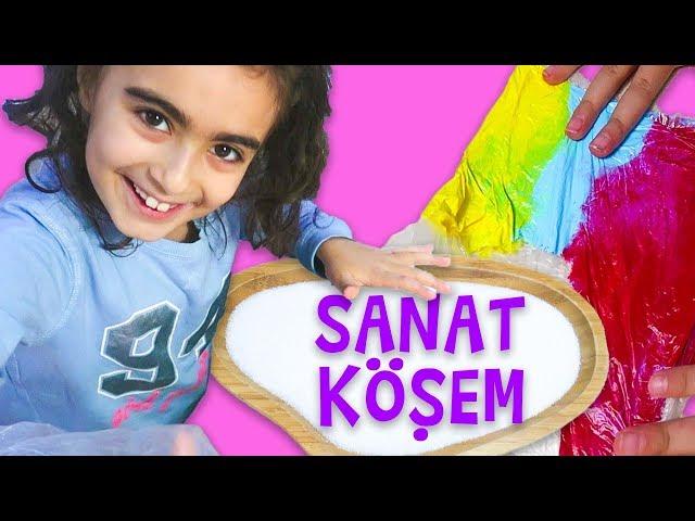 Mira 'nın Sanat Köşesinde Renkli Boyalar ile Etkinlik | Eğitici Umikids Videosu