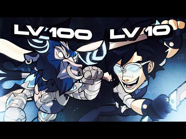 USEI FOICE CONTRA UM LVL 100 DE TEROS NO BRAWLHALLA