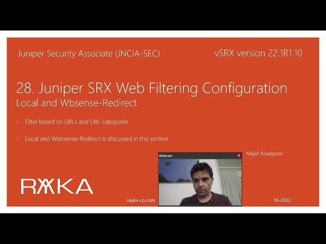 28. Juniper SRX Web Filtering Local and Redirect Configuration