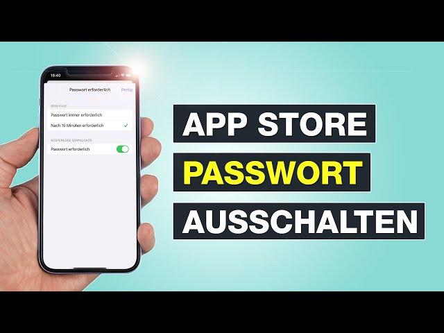 App Store Passwort ausschalten und deaktivieren bei kostenlosen Apps | iPhone und iPad - Testventure