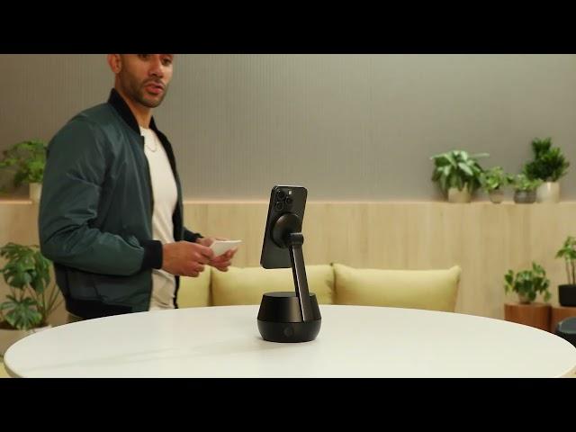 Be the star of the show with Belkin's Auto Tracking Stand Pro with DockKit