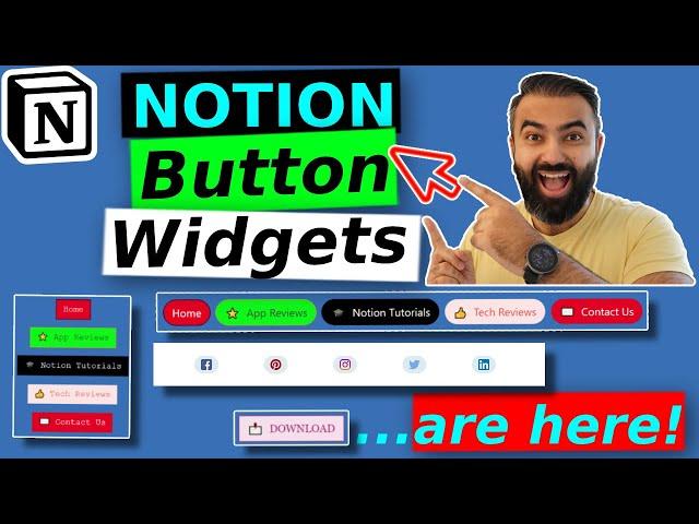 How to add navigation button widgets in Notion | Embeds using Indify | FREE Notion Add ons