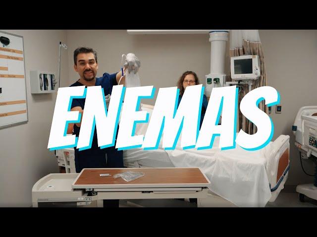 Large Volume Enemas | Nurse Skill Demo