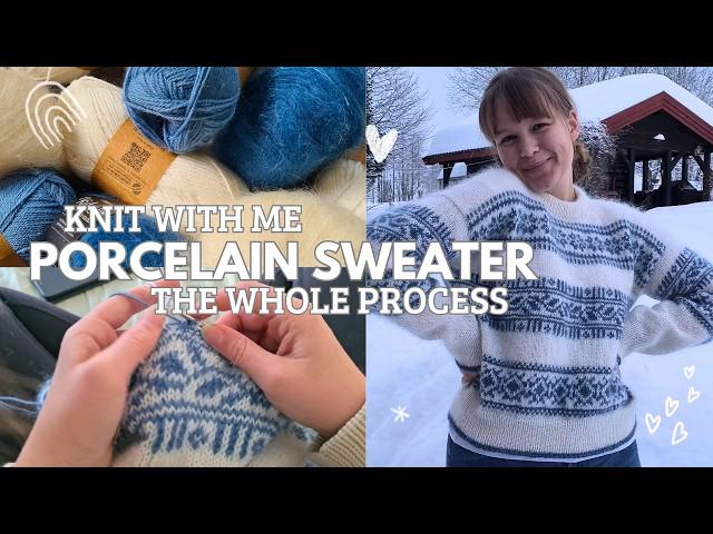 Porcelain Sweater by Lene Holm Samsøe - Knit with me // Project Vlog