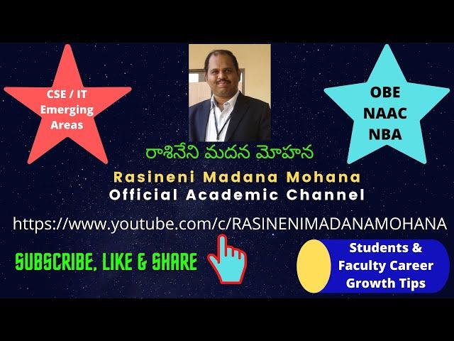 AV on Prof R MADANA MOHANA - ICT ACADEMIC YOUTUBE CHANNEL (రాశినేని మదన మోహన)