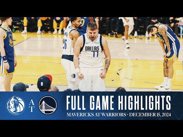 Dallas Mavericks Highlights vs. Golden State Warriors | December 15, 2024