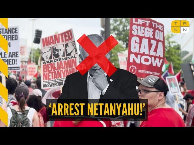 BREAKING: 'Arrest Netanyahu!': Massive protests hit DC as Israel PM addresses Congress