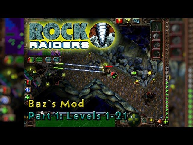 LEGO Rock Raiders: Baz's Mod (2009) walkthrough (part 1 of 3: Levels 1–21)