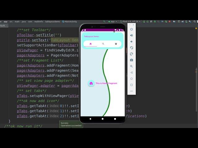 How to create tablayout in fragment android kotlin/material tablayout kotlin with viewPager example