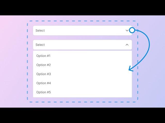 How to create an interactive dropdown component in Figma | New Figma UI 2024 |