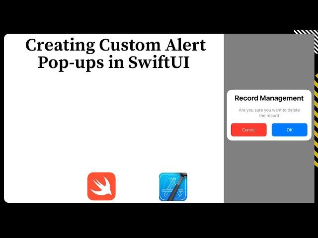 Creating Custom Alert Pop-ups in SwiftUI